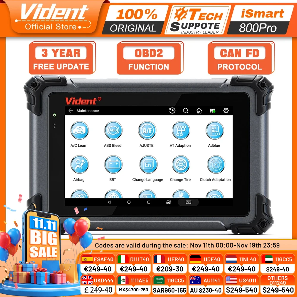 VIDENT iSmart800 Pro: The Only Scan Tool With Programming Capability You Need for Modern Vehicle Diagnostics