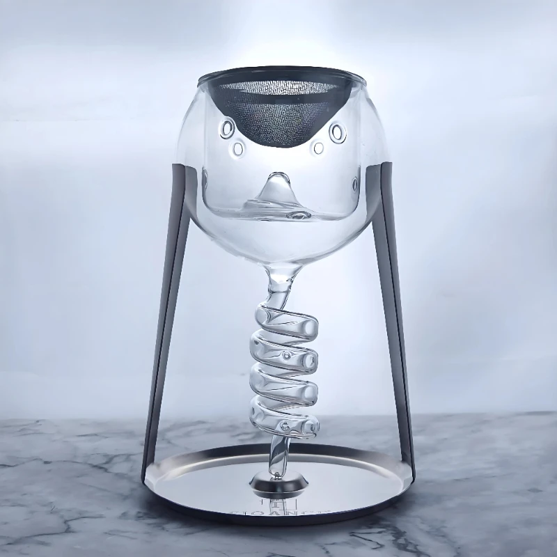 Wine oxidizer pour double layer quick decanter filter