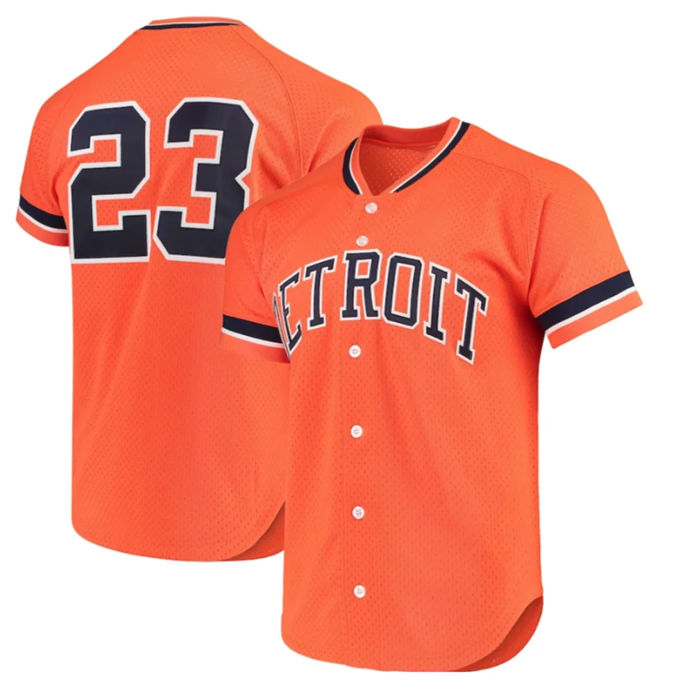 2024 American Baseball Jersey Kids Men Home Clothes Tee Boys Top Team Player Clothing Children Teenager Male Tigers T Shirt 24