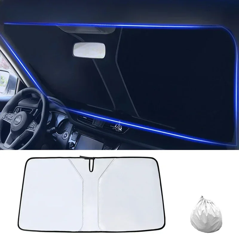 Car Windshield Sun Shade Blocks UV Ray Reflector Auto Window Sun Shade Visor Shield Cover Protector Foldable Parasol