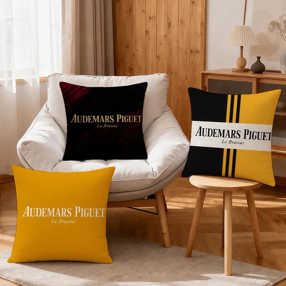 Brand Audemars Piguet Cushion Cover Linen Anti‑mite Antibacterial Cushion Cover Invisible Zipper for Couch Living Room