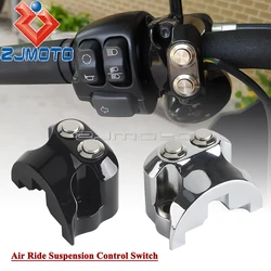 Motorcycle Air Ride Suspension Switch 25mm Handlebar Switch For Harley Road King Street Glide Electra Glide Dyna V-Rod Sportster