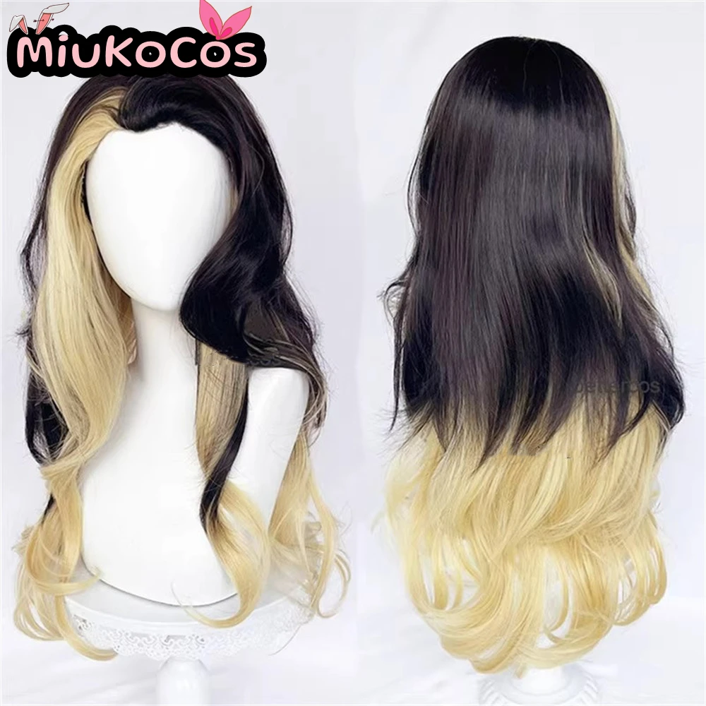 

IN STOCK Coven Ahri Cosplay Wig Long Black & Blond Cosplay Wig MiukoCosplay Game League of Legends Cosplay