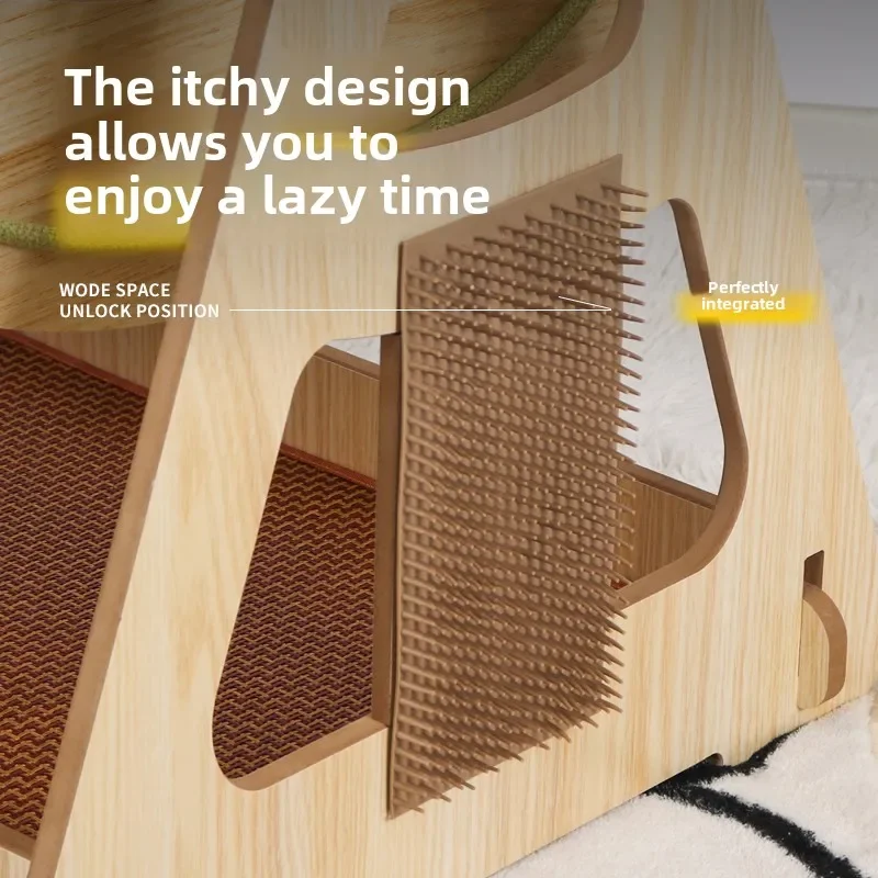 Pet recliner cat toy double cat litter vertical cradle