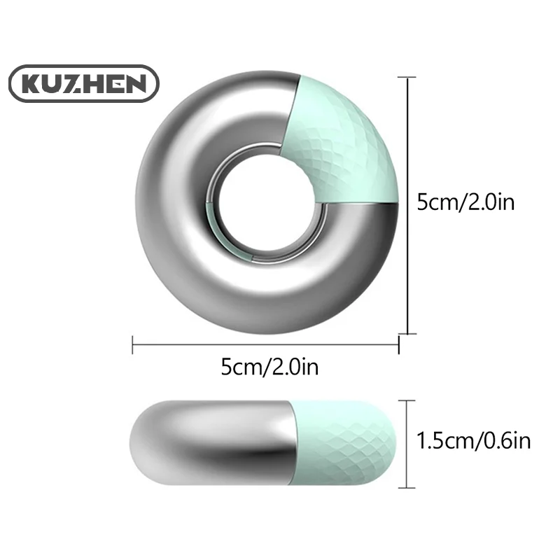 2 uds círculos de ojos de acero inoxidable compresa de ojos anillo de paquete de hielo compresa fría belleza de ojos que diminui el dispositivo de masaje de ojeras