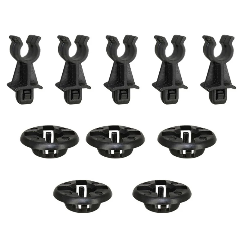 2/10Pcs Car Retainer Clip Set Bonnet Hood Support Prod Rod Clamp Holder Car Accessories.
