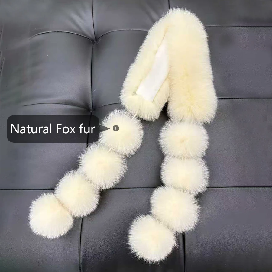 Écharpe de cheveux d'hiver pour femmes, enveloppes chaudes à la mode, écharpe en vraie fourrure pour le cou