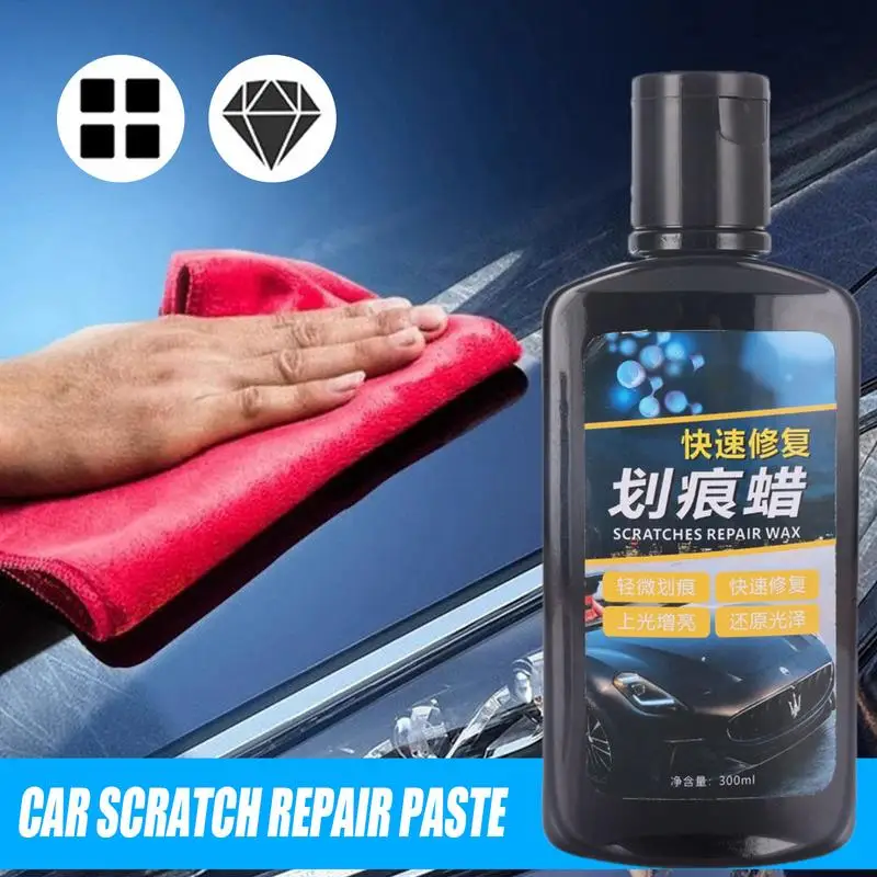 Car Scratch Repair Paste 300ml Auto Detailing Wax Car Polish Car Cleaner Vehicle Care Wax For Slight Scratches