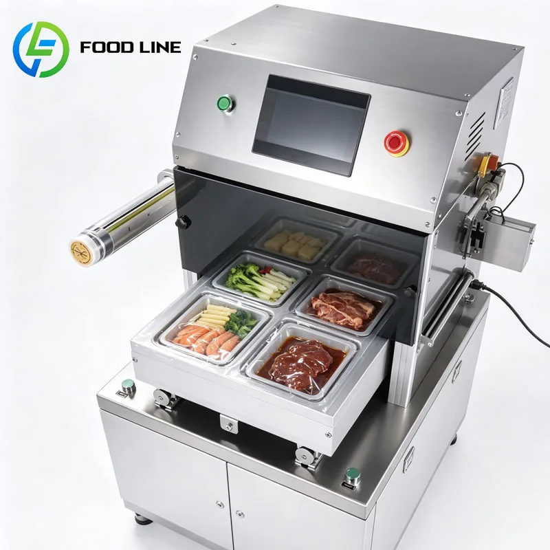 Modified Atmosphere Packaging Machine Vacuum Skin Tray Sealer for Ice Cube Packaging Line Customized