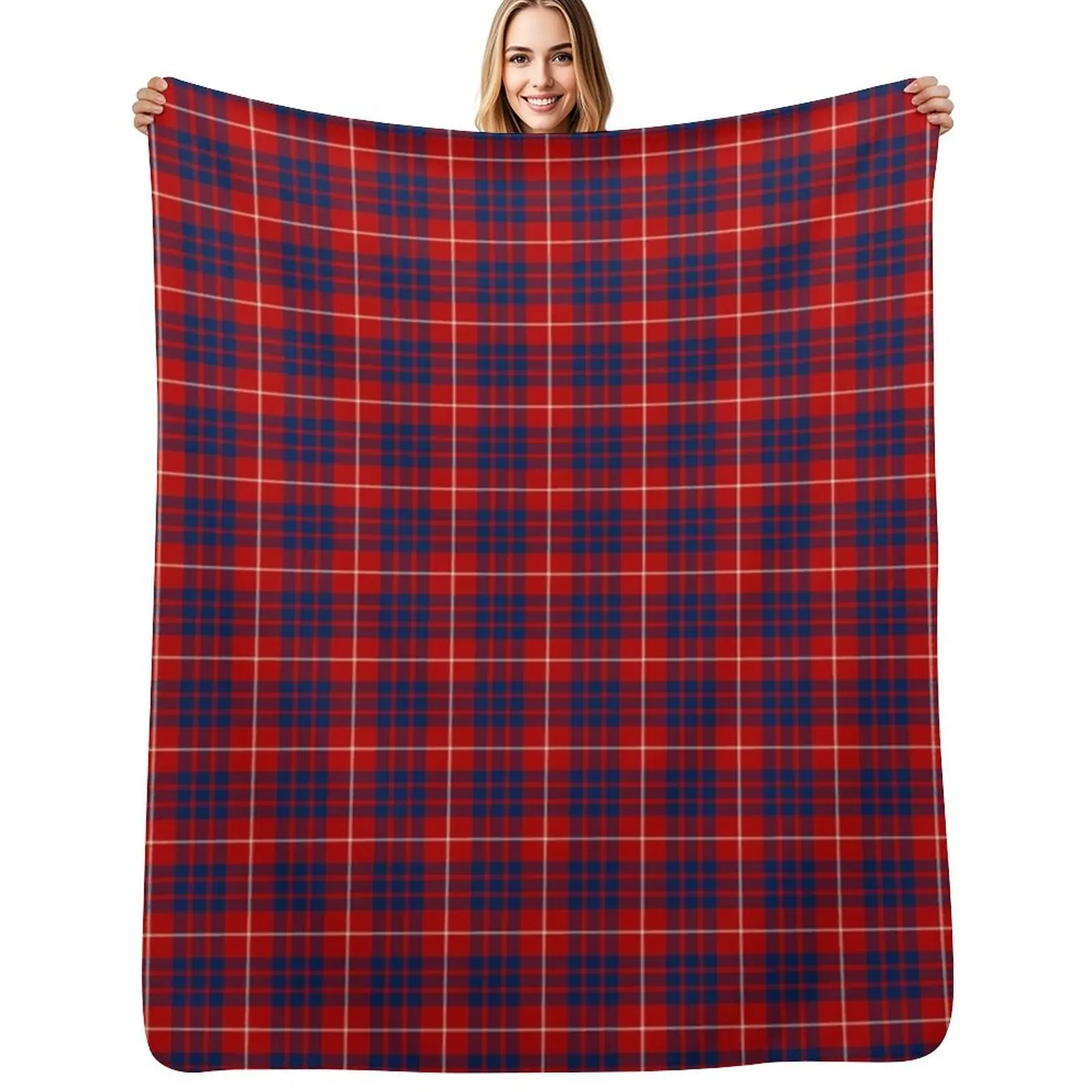 Clan Hamilton Tartan Throw Blanket Single warm for winter Decorative Sofas Bed Sofa Quilt Summer Blankets