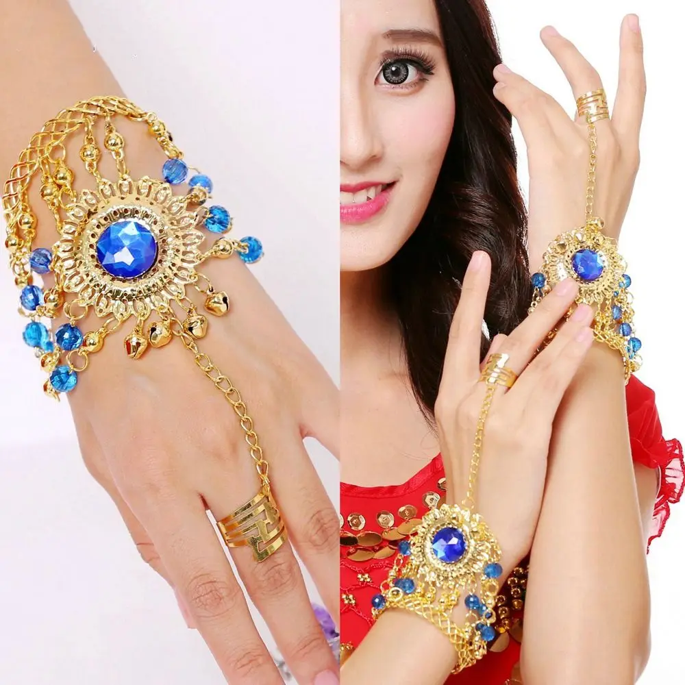 Jewelry Bead Ring Bracelet Indian Dance Tribal Belly Dance Costumes Dance Accessories Diamond Bracelet Performance Accessories