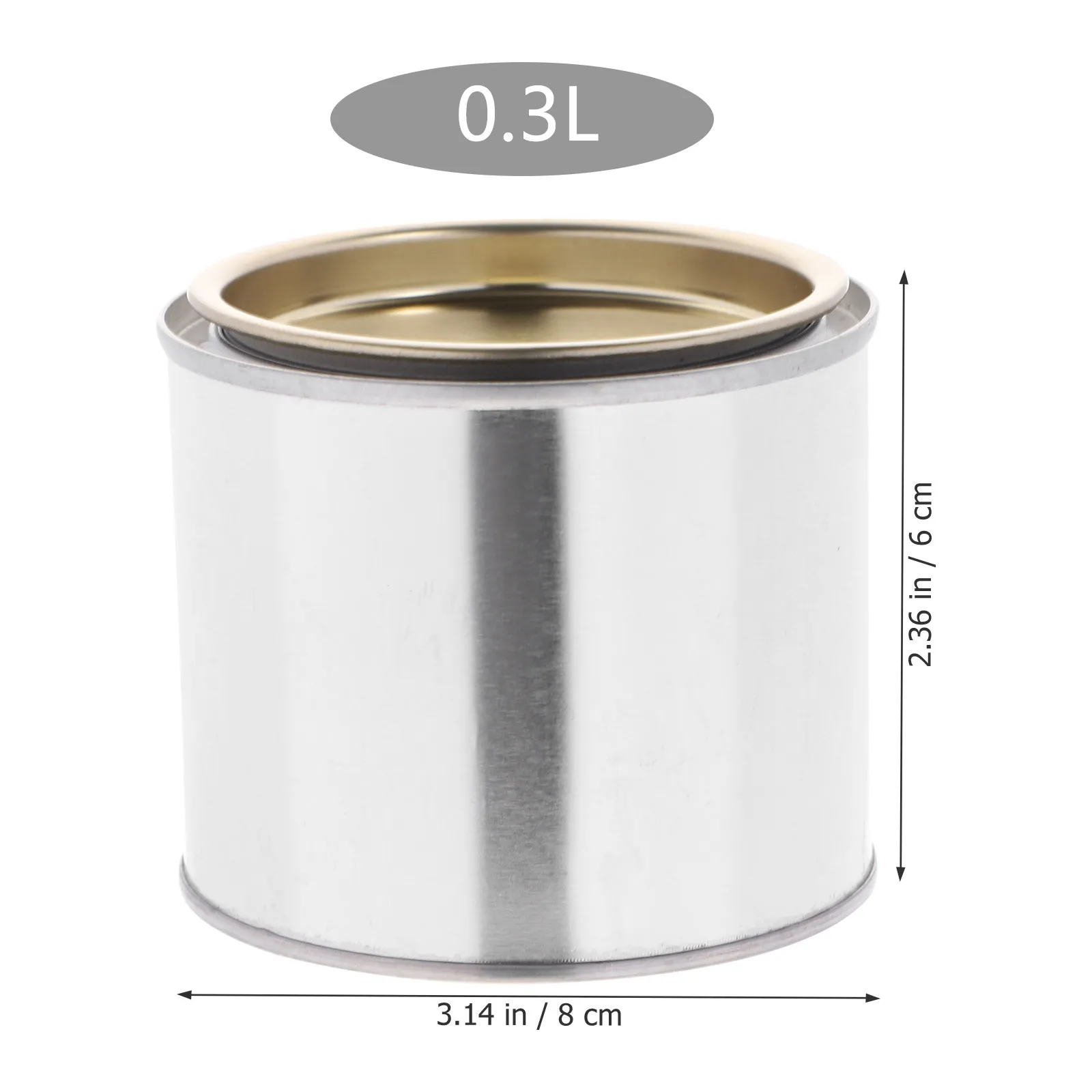 8 pcs Bucket Paint Container Lid Storage Plastic Handle Halloween Christmas New Year Iron Storage Container Metal Construction