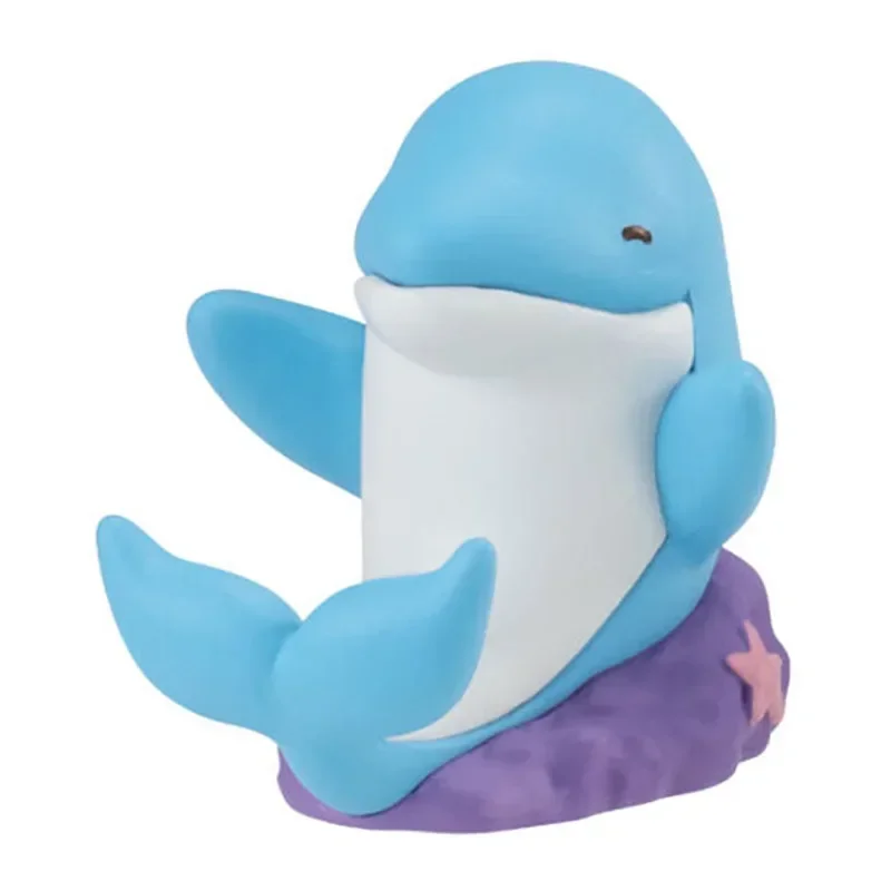 BANDAI Original Japan Gashapon Figure Anime Cute Marine Animal Penguin Whale Pen Rack Kawaii Capsule Toys Figurine Girls Gift