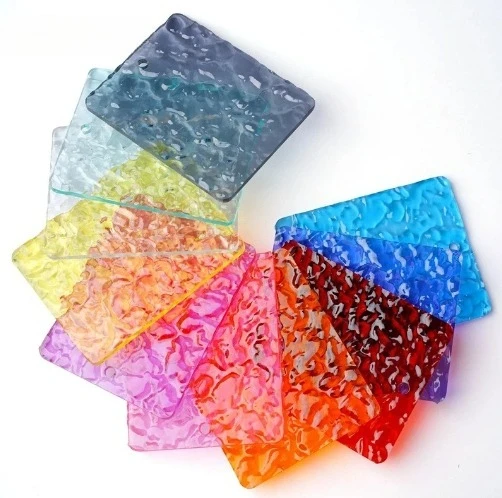 1pcs Thick 5mm Water Ripple Color Laser Plexiglass Rainbow Acrylic Radiant Wave Board for DIY/Jewel Display/Advertising/Decorate
