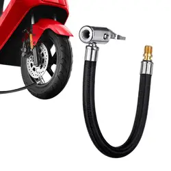 Tire Inflation Adapter Portable Tire Inflator Nozzle Tire Tube Valve Extension Adapter Air Chuck Compressor Hose Repair Valve