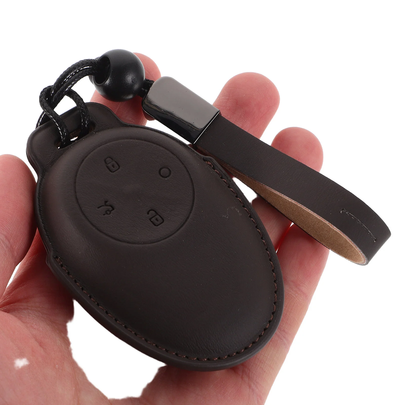 

Car Key Cover Scratch Protection Stylish Design PU Material Suitable Fit Durable Key Fob Holder Auto Accessories