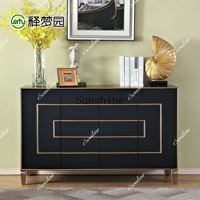 European-style foyer entrance decorative storage neoclassical postmodern TV shoe cabinet 3016  FT