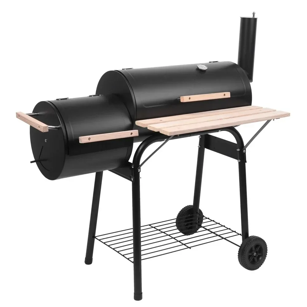 

Charcoal Grill Portable BBQ Grill ,prevents Rust for Long Use Pit Outdoor for Camping Offset Smoker Steel BBQ Grills