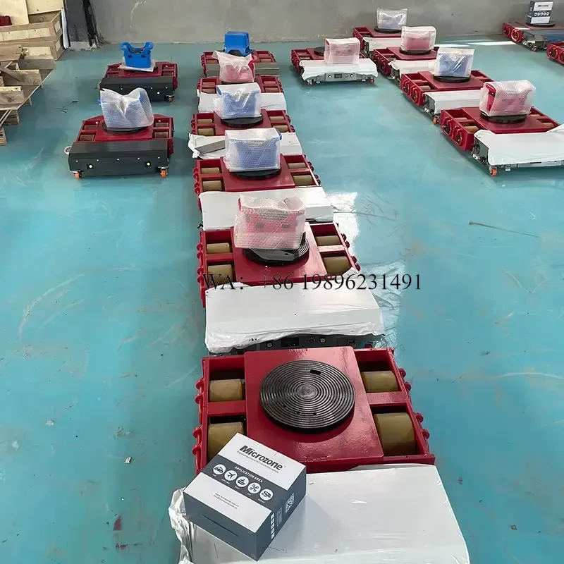Multi-Functional 20-60T Synchronous Heavy Transfer Dolly With Rotating Turntable & Optional Straight Wheels