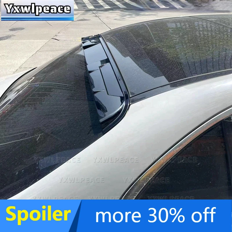 

For Benz W205 Rear Window Roof Spoiler 4-Door Sedan C63 C180 C200 C250 C260 2014 -2019 ABS Plastic Spoiler