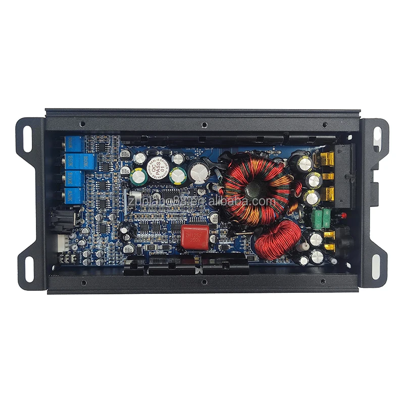 hot model F-600.1 Monoblock ClassD Car Amplifier 12V Auto RMS Power With Crossovers Single Channel Subwoofer Amplifier Aluminum