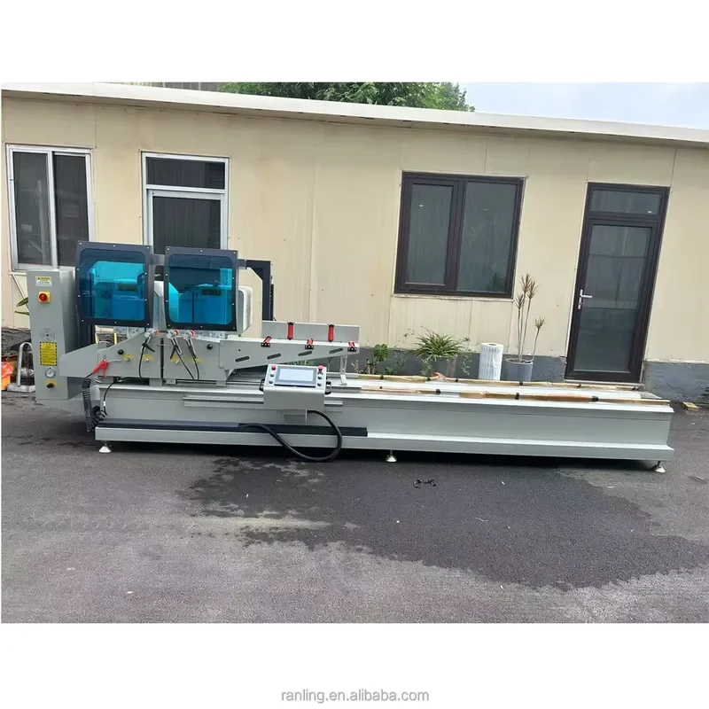 Window and Door Making Machine Miter Saw Double Header 600mm Aluminium Cnc Double Head Saw