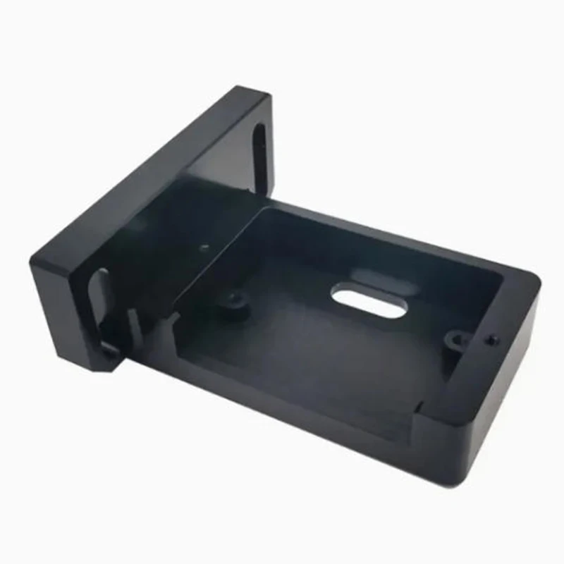 Custom U Shape Aluminum Connecting Bracket Black Anodizing U Mount Bracket For Machine Frame Installation