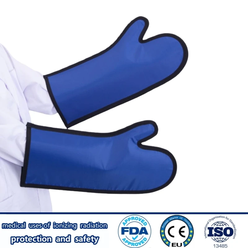 Veterinary radiation protection lead gloves 0.35/0.5mmpb x-ray anti-ionizing radiation lead mittens radiology shield gloves