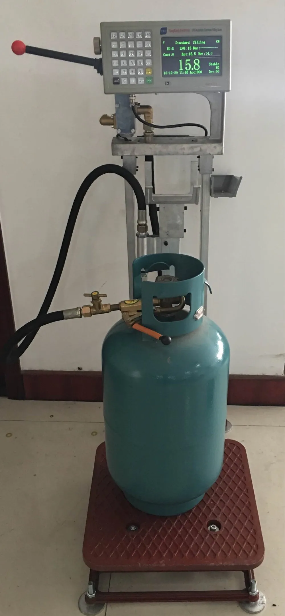 ATEX Li-ion Battery Cylinder Filling Scale Machine for Liquefied Gas