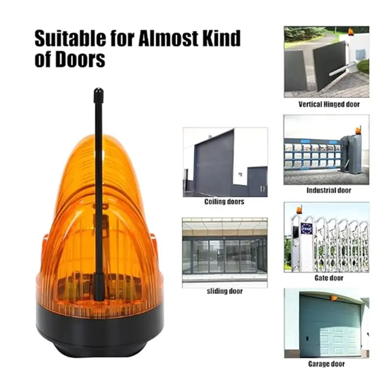 [NEW!A25P】 Universal 12V 24V 220V LED Signal Alarm Flash Light Wall-Mounted Garage Door Opening Emergency Warning Light