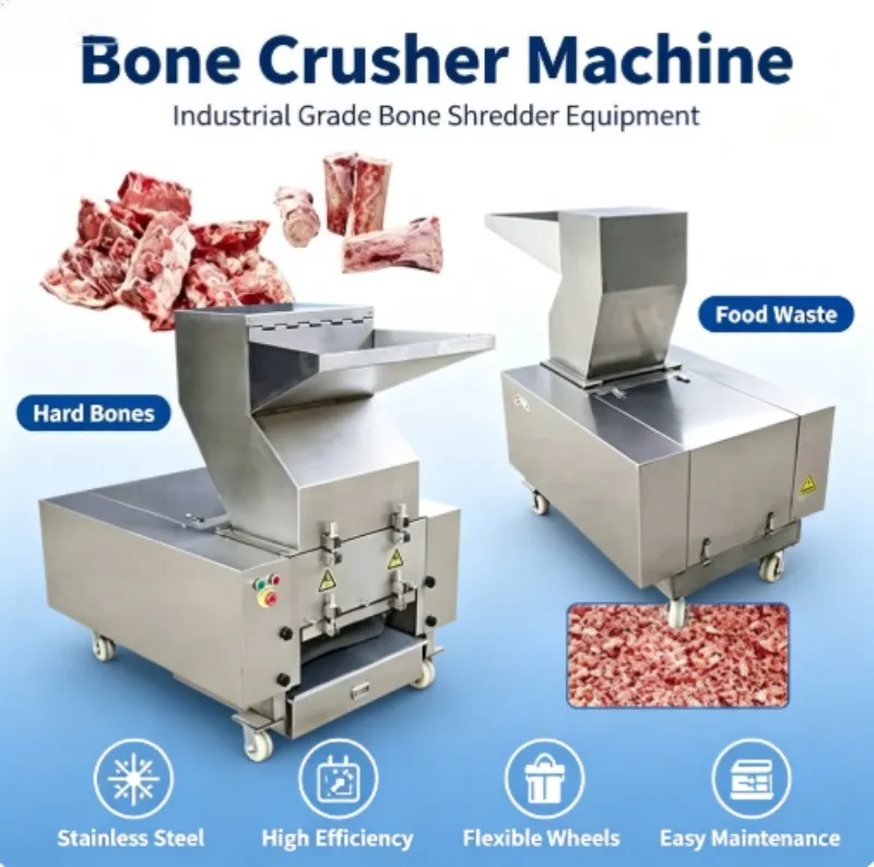 Custom Made Stainless Steel Bone Crusher Grinder Animal Bone Meal Sheep Bone Crushing Equipment