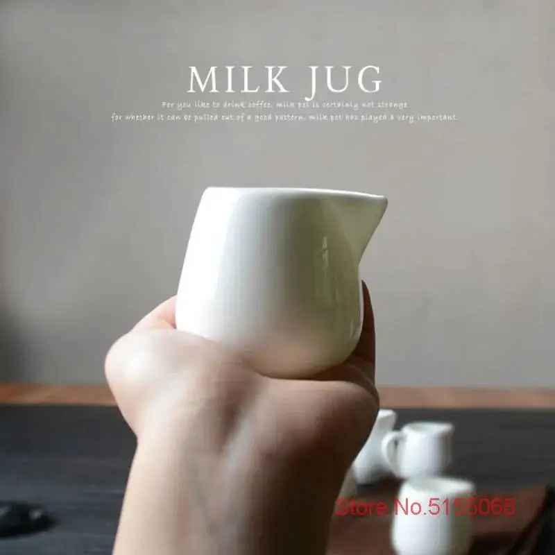 Mini Creamer Cafe Barista Milk Jug Espresso Coffee Maker Accessories Coffeeware Ceramic Milk Tank Pitcher Cup Factory Wholesale