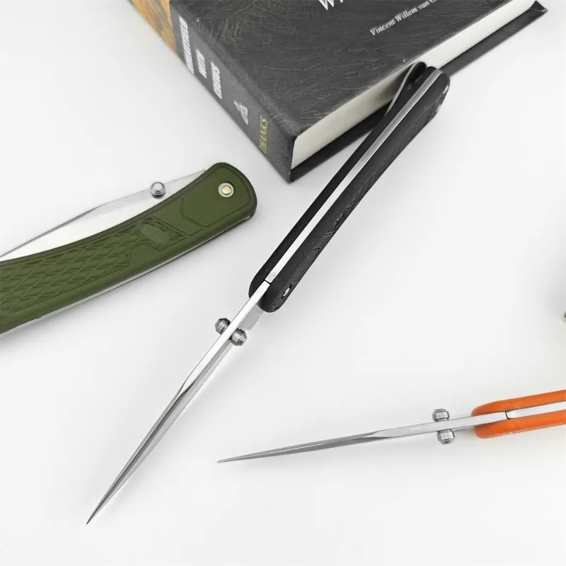 NEW BK 110 Slim Folding Knife Outdoor EDC Camping Hiking Fishing Tools D2 Blade Aviation Aluminum Handle Survival Pocket Knives