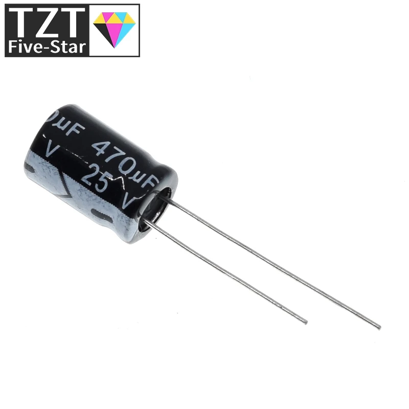 20PCS Higt quality 25V470UF 8*12mm 470UF 25V 8*12 Electrolytic capacitor