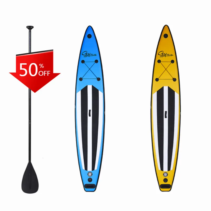 12 Feet Carbon‑Fiber Inflatable Pedal SUP Paddle Board for Water Recreation