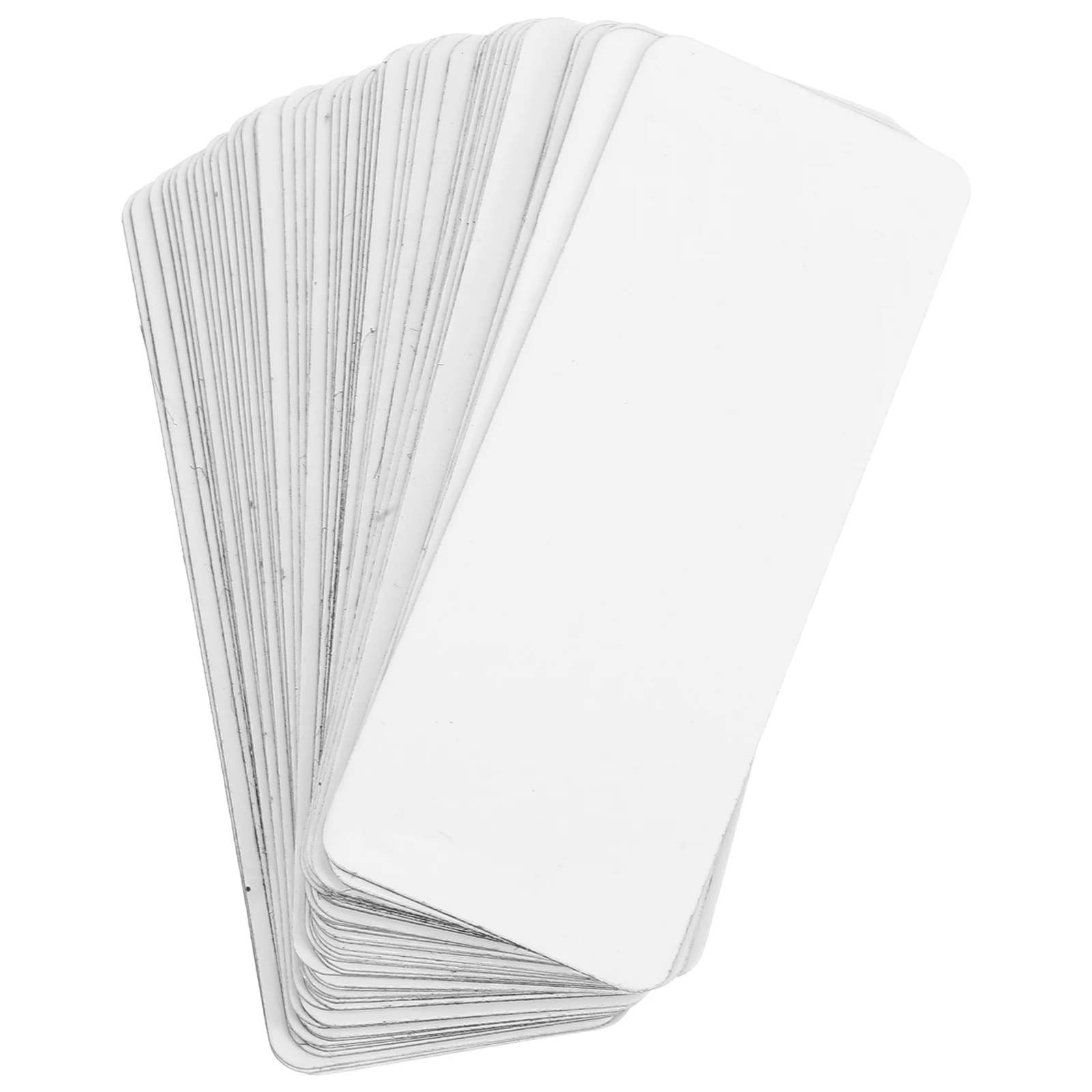 

50pcs Magnetic Dry Erase Labels White Reusable Name Tags for Classroom Office Fridge Storage Organization Blank Boards