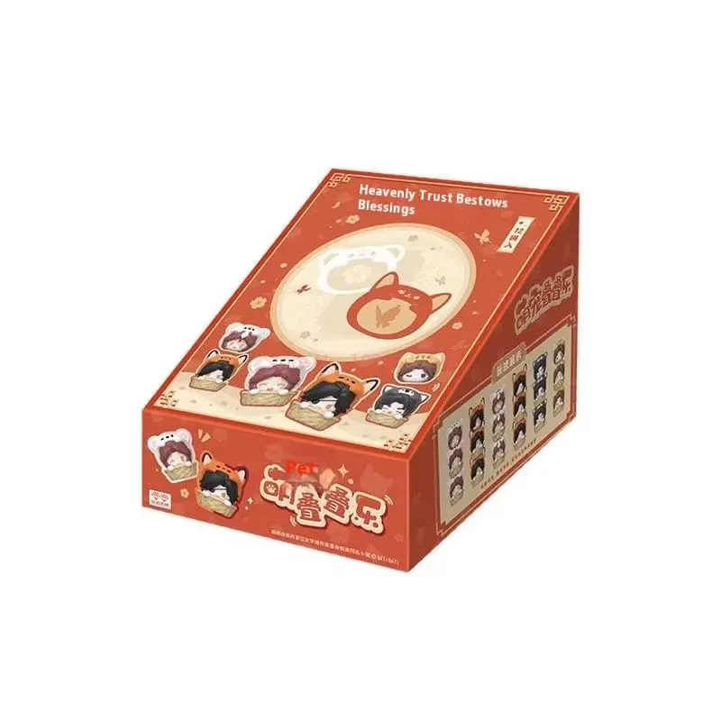 

Аутентичные штабелируемые игрушки Tian Guan Ci Fu для домашних животных, слепая коробка, коллекционные забавные аниме, окружающее украшение, модная слепая коробка, игрушки