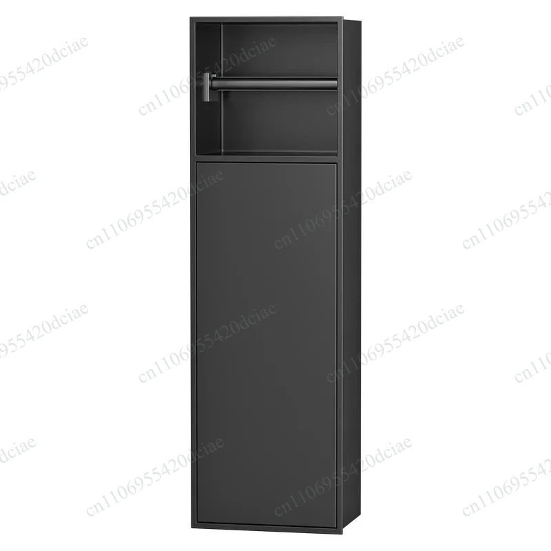 Toilet brush niche embedded 304 stainless steel toilet concealed