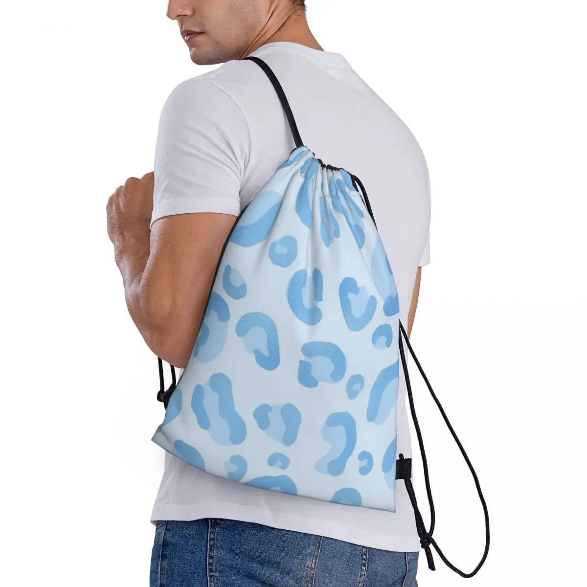 Mochila impermeable con nombre personalizado para exteriores, mochila con cordón para deportes de natación y playa, suministros escolares para Preppy, organizador para gimnasio, bolsa de almacenamiento