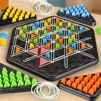 Kids Chain Triangle Chess Tables Game Splendor Duel Board Strategy Game for Adults and Kids Fun Family Game Logic Track Chess
