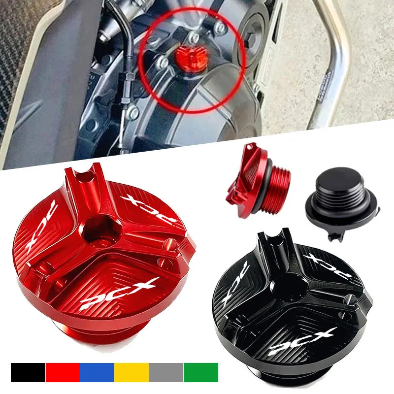

2026 Motorcycle Accessories Engine Oil Filler Cap Oil Plug Cover For HONDA PCX125 PCX150 PCX 125 150 pcx 125 150