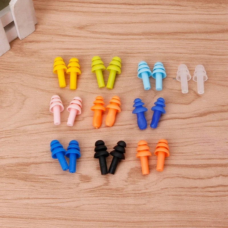 1Pair Earplugs Sound Blocking Travel Sleeping Silicone Ear Plugs Accessories