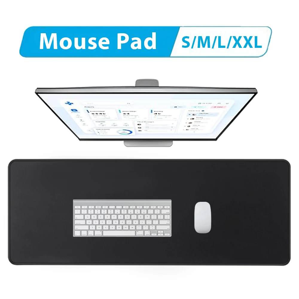 Large Mouse Pad Home Office Gamer PC Desk Mat Stitched Edge Anti-Slip Desktop Mousepad Computer Gaming Keyboard Mats Accessories