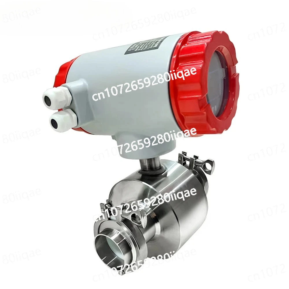 

Water Clamp Connection PTFE Lining 220VAC 24VDC Liquid Milk Flowmeter Electromagnetic Flow Meter