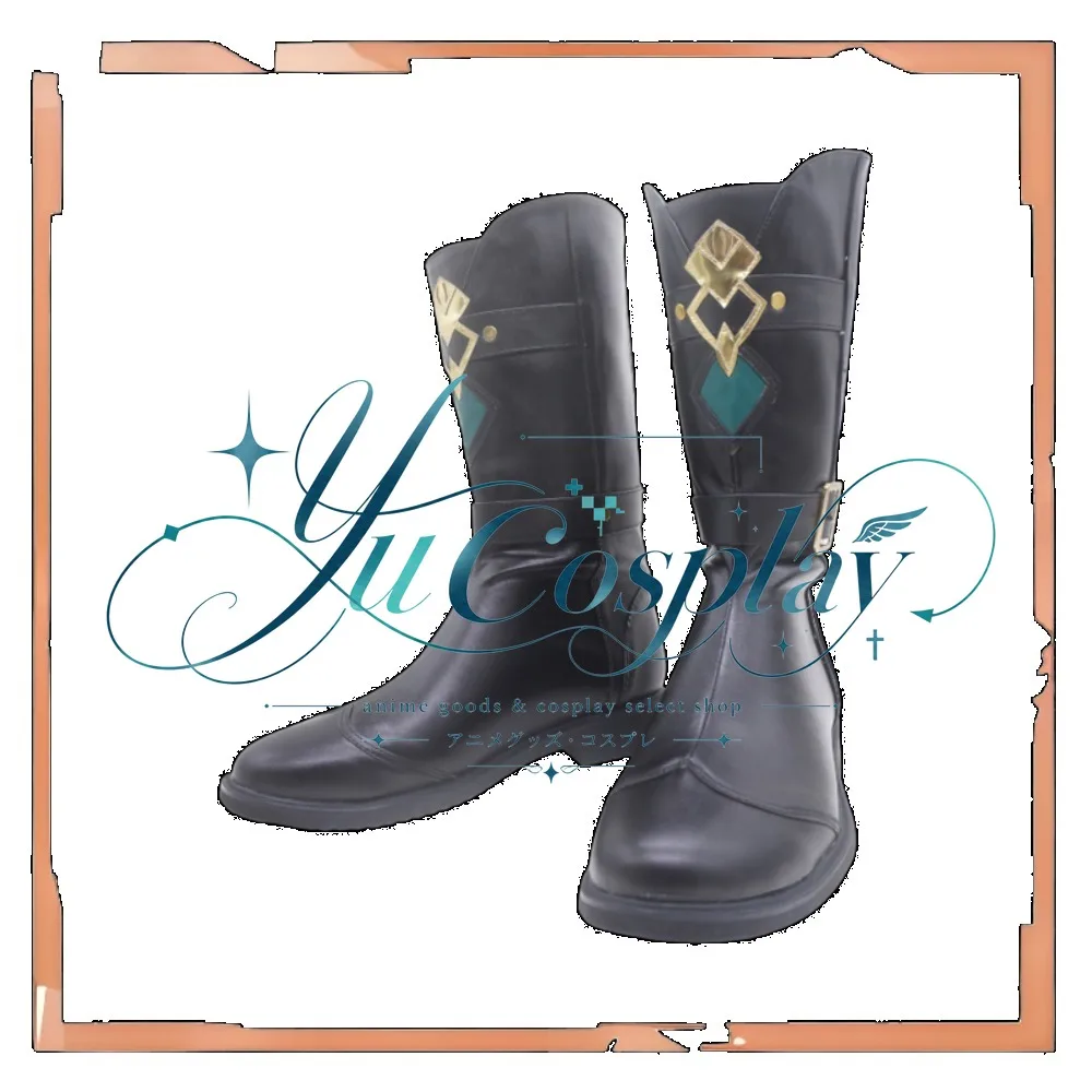 Game Genshin Impact Alhaitham Splendor Night Cosplay Shoes Custom Fantasy Boots Roleplay