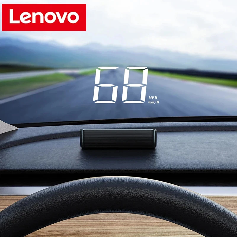 Lenovo Car Speedometer HUD Head Up Display Digital Speed Meter Windshield Projector MPH Auto Electronics Windshield Projector ﻿