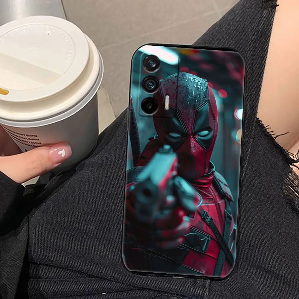 Marvel Deadpool Funny Phone Case For Realme C11 C15 C20 C21 C21Y C30 C30S C33 C35 C53 C55 C63 C65 GT NEO 2 X50 Case Funda Capa