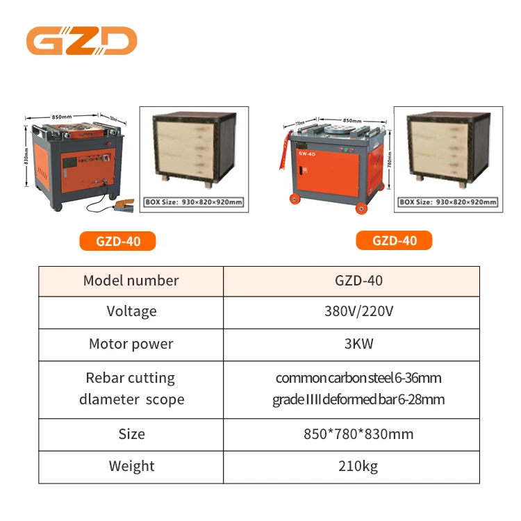 Factory Sale 3kw 4kw 5kw Rebar Bending Machine Rebar Bender GW40 GW45 GW50 GW55