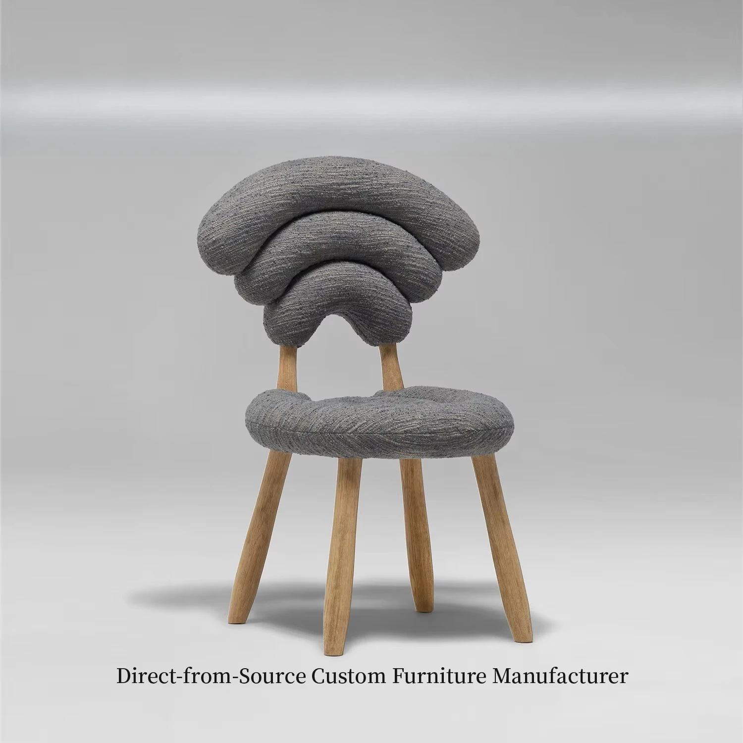 Luxury Simple Customizable Fabric Chair Metal Frame Designer Light Hotel Lobby Villa Club Living Room Bedroom