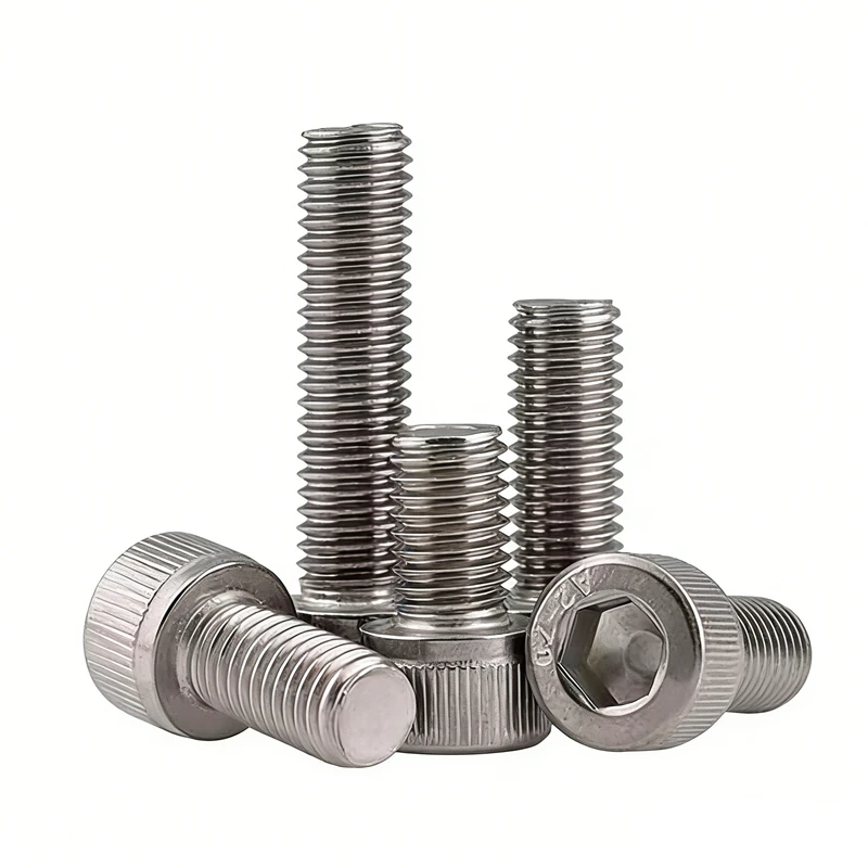 DIN912 M4 A2 304 Stainless Steel Hexagon Hex Socket Allen Cylinder Head Cap Screw Bolt M4*5/6/8/10/12/16/20/25/30/40/50/55/60mm